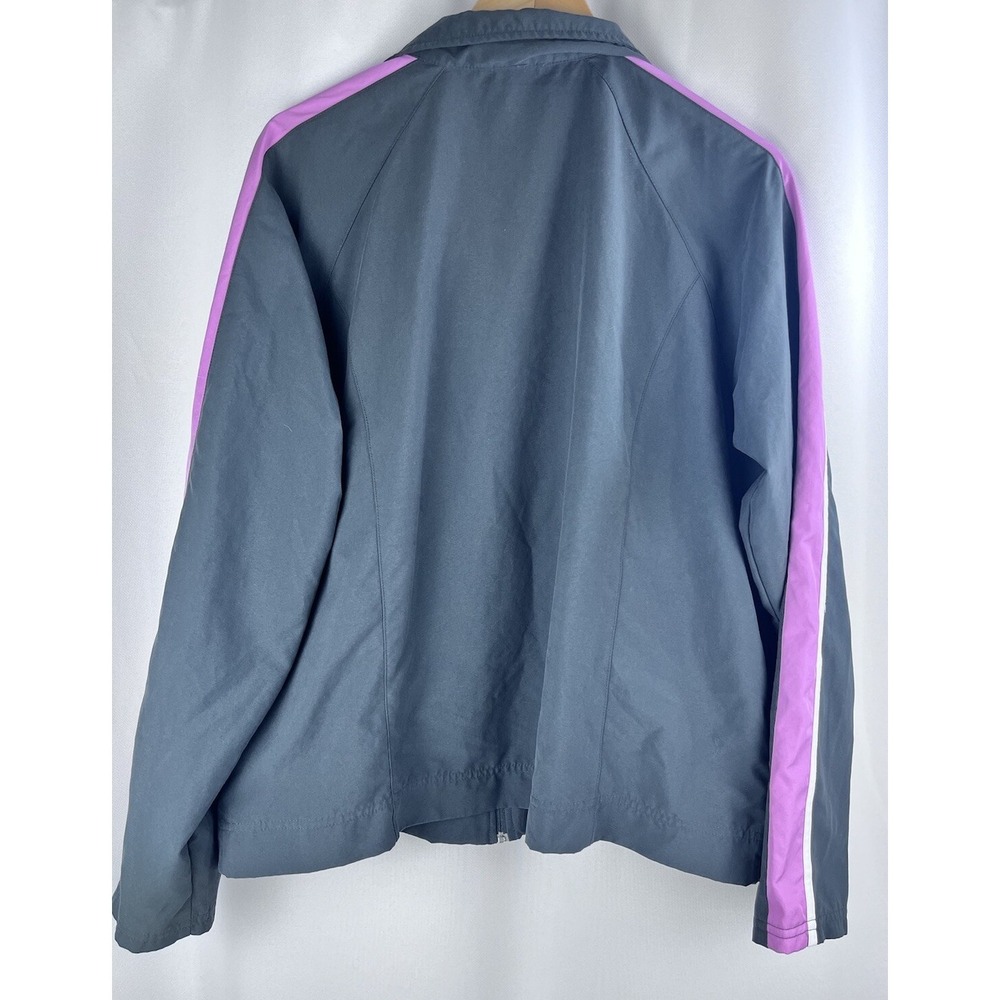 Nike Women's Sport Wind Jacket Grey/Pink Stripe Size XLarge (16/18) - Picture 6 of 6